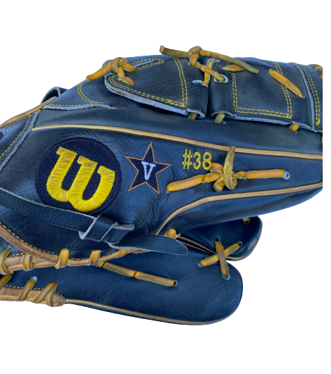 Matt McGarry Vanderbilt Baseball Player Exclusive A2000 Glove - Vanderbilt Logo Embroidered (Size 12)