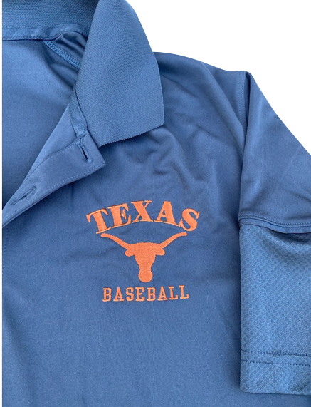 Tristan Stevens Texas Baseball Team Exclusive Polo Shirt (Size L)