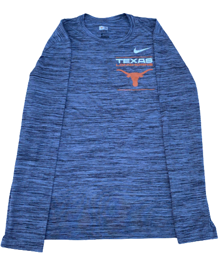 Tristan Stevens Texas Baseball Team Issued Long Sleeve Workout Shirt (Size L)