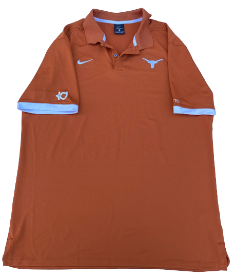 Tristan Stevens Texas Baseball Team Issued "KD" Polo Shirt (Size L)