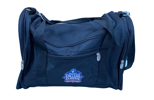 Tristan Stevens Texas Baseball Exclusive "College Classic Minute Maid Park" Travel Duffel Bag with Player Tag