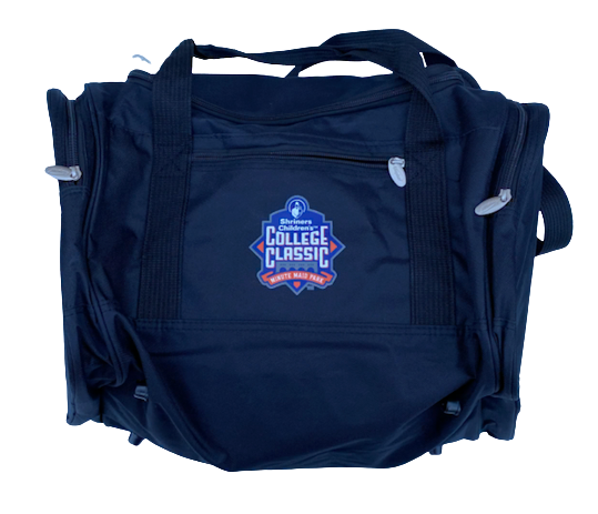 Tristan Stevens Texas Baseball Exclusive "College Classic Minute Maid Park" Travel Duffel Bag with Player Tag