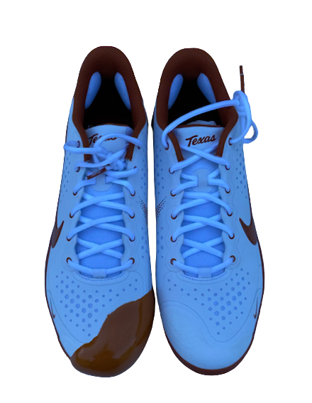 Tristan Stevens Texas Baseball Team Exclusive Cleats (Size 12)