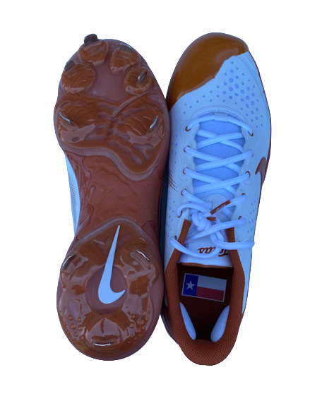 Tristan Stevens Texas Baseball Team Exclusive Cleats (Size 12)