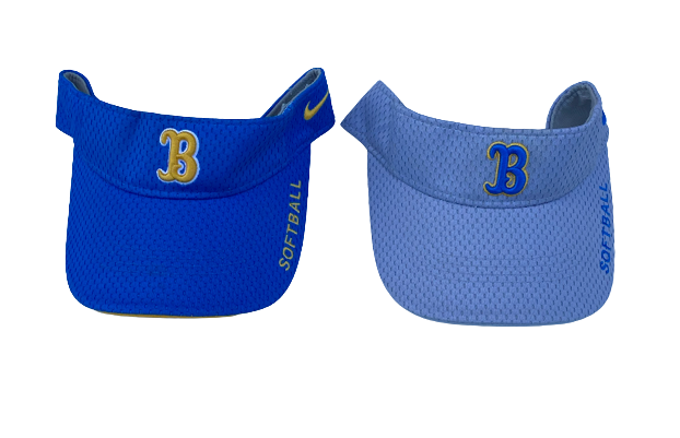 Delanie Wisz UCLA Softball Team Exclusive Set of (2) Game Visors