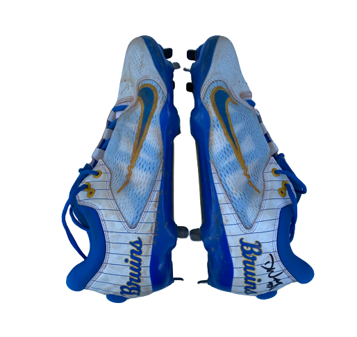 Delanie Wisz UCLA Softball SIGNED GAME WORN Cleats (Size 9)