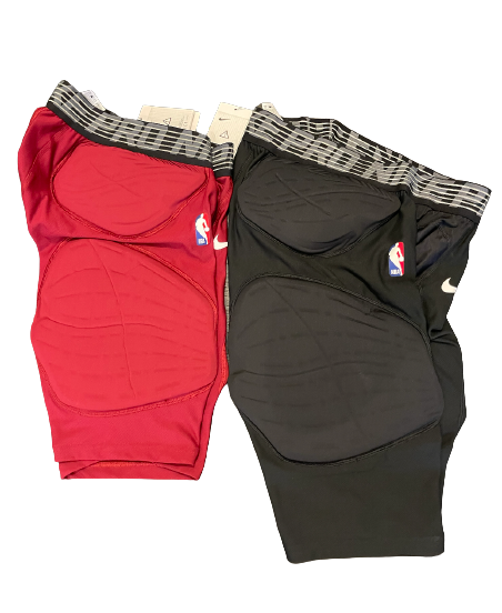 Charles Matthews Set of (2) NBA Padded Compression Shorts - New with Tags