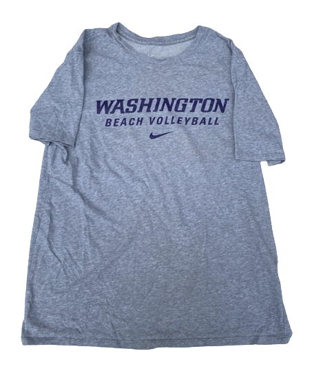 Cat McCoy Washington Volleyball Team Issued Workout Shirt (Size L)