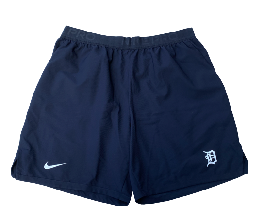 J.T. Perez Detroit Tigers Team Issued Workout Shorts (Size 2XL)