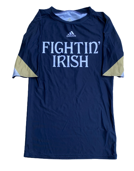 Scott Daly Notre Dame Football Team Exclusive 2013 National Championship Compression Workout Shirt (Size L)