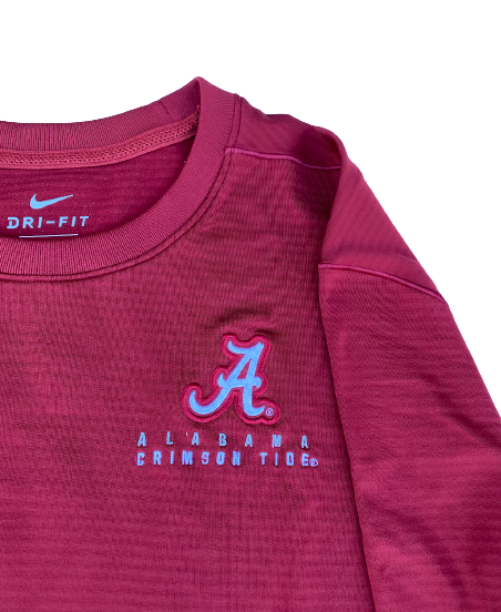 KB Sides Alabama Softball Team Issued Waffle-Style Crewneck Pullover (Size M)