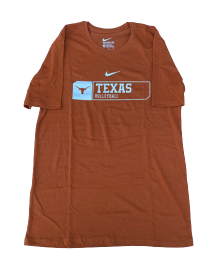 Ashley Shook Texas Volleyball Team Issued Workout Shirt (Size M)