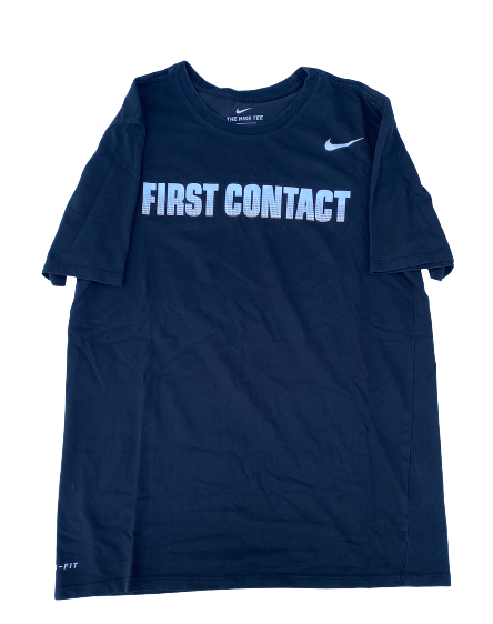 Ashley Shook Texas Volleyball Team Issued "FIRST CONTACT" Workout Shirt (Size M)