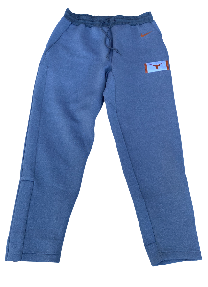 Ashley Shook Texas Volleyball Team Issued Travel Sweatpants with Magnetic Bottoms (Size L)