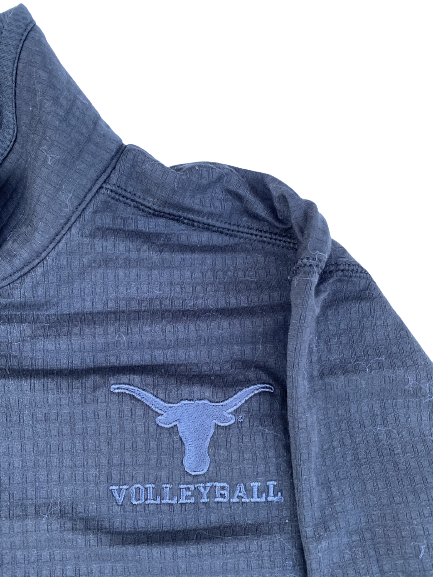 Ashley Shook Texas Volleyball Team Issued Quarter-Zip Pullover (Size M)