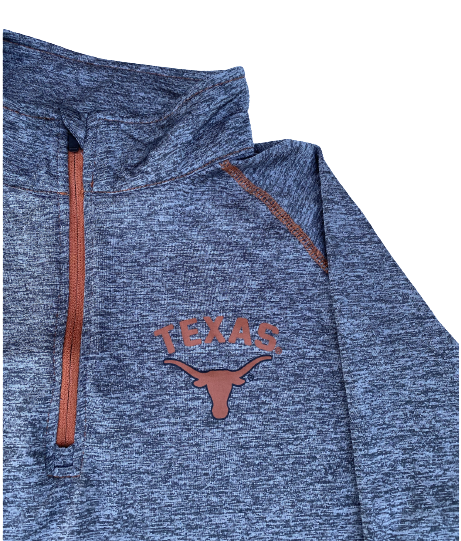 Ashley Shook Texas Volleyball Team Issued Quarter-Zip Pullover (Size Women&