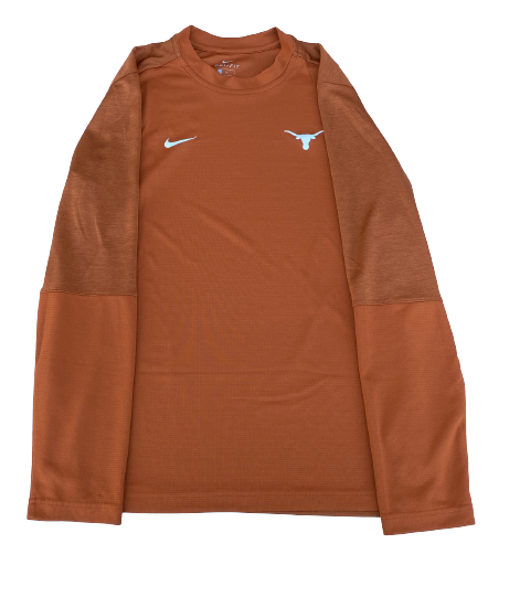 Ashley Shook Texas Volleyball Team Issued Long Sleeve Pullover Shirt (Size L)