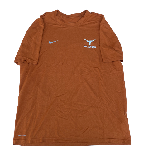 Ashley Shook Texas Volleyball Team Issued Workout Shirt (Size L)