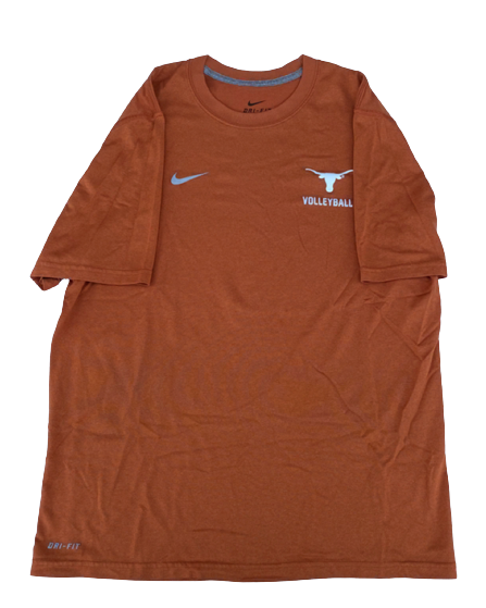 Ashley Shook Texas Volleyball Team Issued Workout Shirt (Size M)