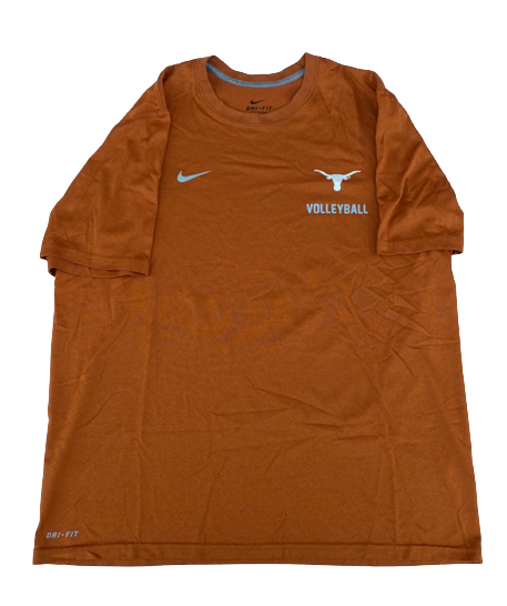 Ashley Shook Texas Volleyball Team Issued Workout Shirt (Size L)