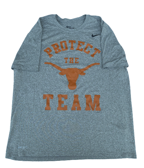 Skyler Bonneau Texas Football Team Exclusive Set of (2) "Protect The Team" Workout Shirts (Size XL)