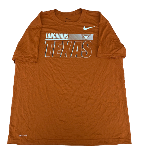 Skyler Bonneau Texas Football Team Issued Workout Shirt (Size XL)