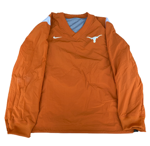 Skyler Bonneau Texas Football Team Exclusive Reversible Windbreaker Pullover (Size XL)