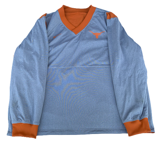 Skyler Bonneau Texas Football Team Exclusive Reversible Windbreaker Pullover (Size XL)