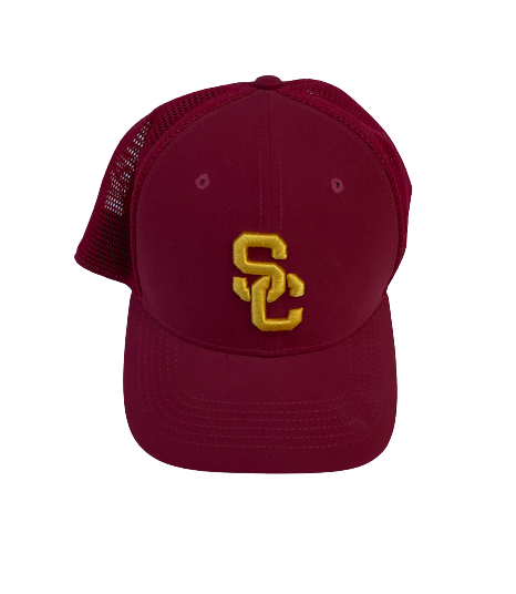 Erik Krommenhoek USC Football Team Issued Hat (Size L/XL) & Neck Gaiter