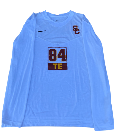 Erik Krommenhoek USC Football Player Exclusive "PRO DAY" Long Sleeve Shirt (Size XL)