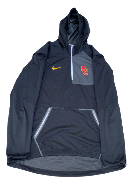 Erik Krommenhoek USC Football Team Issued Quarter-Zip Jacket (Size XL)