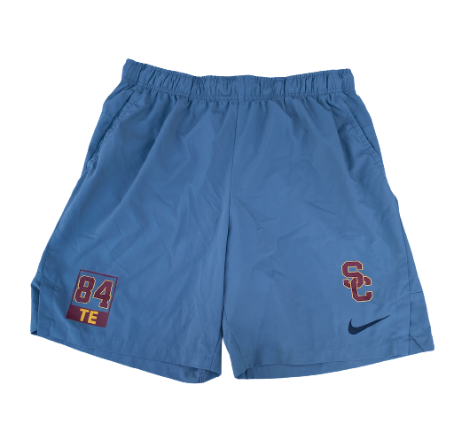 Erik Krommenhoek USC Football Player Exclusive "PRO DAY" Workout Shorts (Size XL)