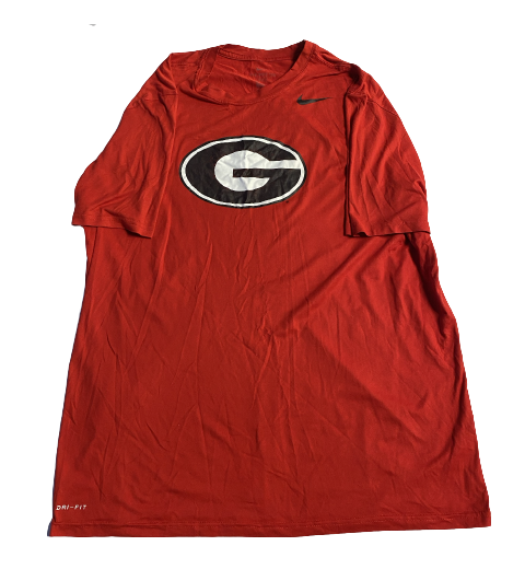 Garrett Blaylock Georgia Baseball Team Issued Workout Shirt (Size XLT)