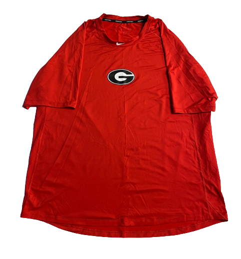 Garrett Blaylock Georgia Baseball Team Issued Workout Shirt (Size 2XL)