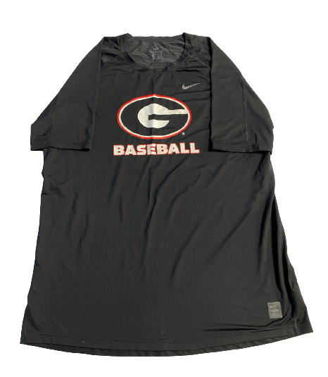 Garrett Blaylock Georgia Baseball Team Exclusive Workout Shirt (Size 2XL)