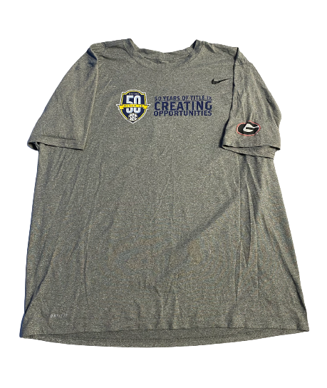 Garrett Blaylock Georgia Baseball Exclusive "SEC" Practice Shirt with Number on Back (Size 2XL)