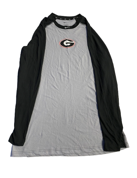 Garrett Blaylock Georgia Baseball Team Issued Long Sleeve Workout Shirt (Size 2XL)