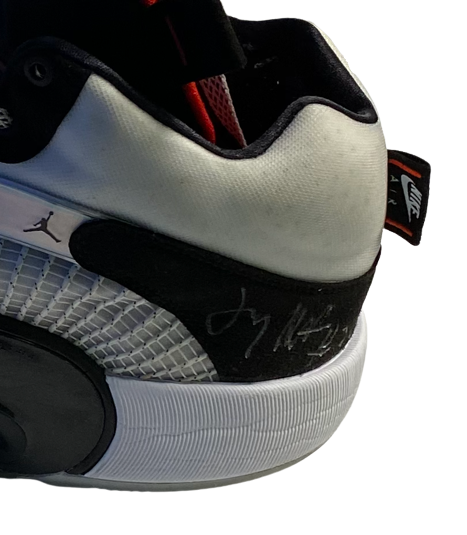 Jay Huff Washington Wizards Signed Game Worn Shoes (Size 17)