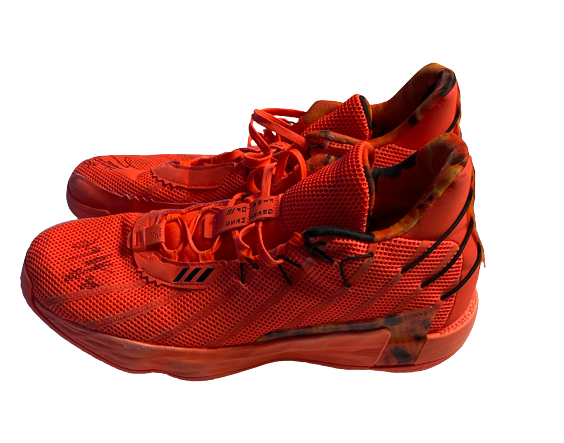 Jay Huff Washington Wizards Signed Game Worn Shoes (Size 17)