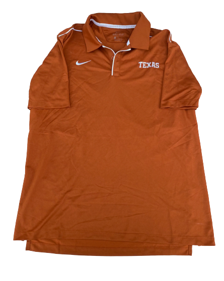 Skyler Bonneau Texas Football Team Issued Polo Shirt (Size L)