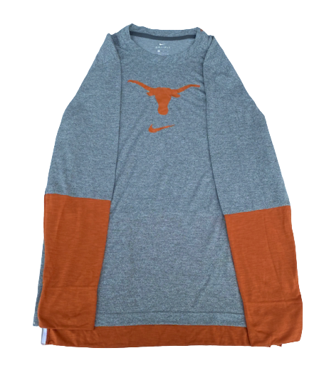 Skyler Bonneau Texas Football Team Issued Long Sleeve Workout Shirt (Size XL)