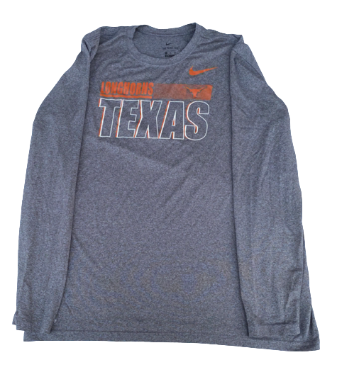 Skyler Bonneau Texas Football Team Issued Long Sleeve Workout Shirt (Size XL)