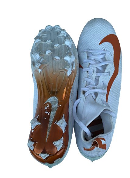 Skyler Bonneau Texas Football Team Issued Cleats (Size 11)