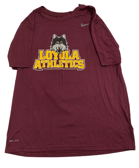 Lucas Williamson Loyola Basketball Team Issued Workout Shirt (Size L)