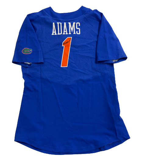 Hannah Adams Florida Softball SIGNED GAME WORN Jersey (Size M)