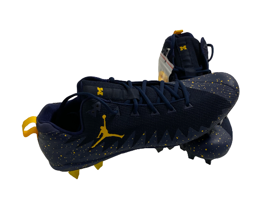 Will Hart Michigan Football Team Exclusive Cleats (Size 14)