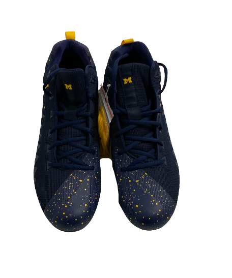 Will Hart Michigan Football Team Exclusive Cleats (Size 14)