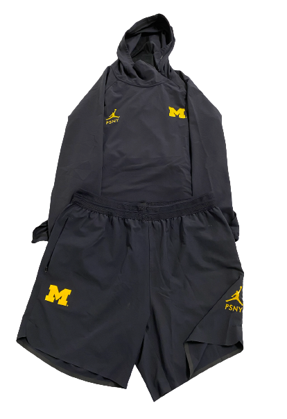 Will Hart Michigan Football Player Exclusive "PSNY" Full Set - Jacket & Shorts (Size L)