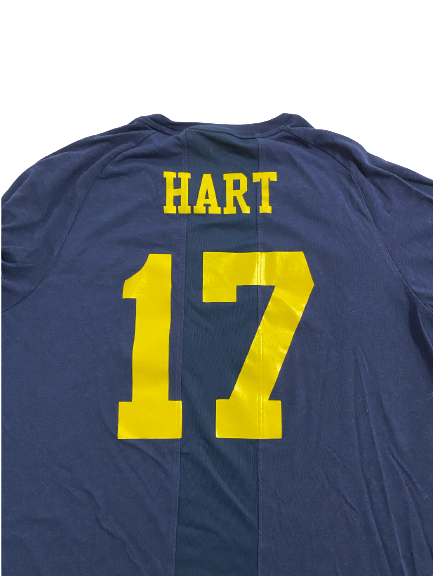Will Hart Michigan Football Team Issued Workout Shirt (Size L)