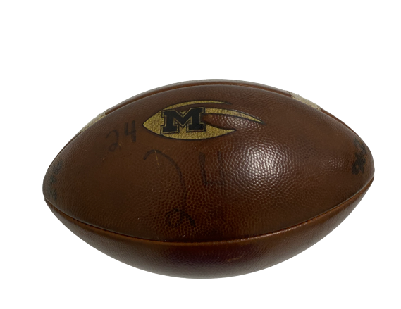 Will Hart Michigan Football GAME USED Football